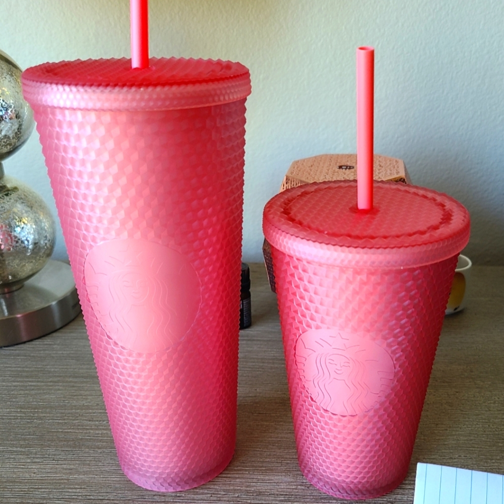 New Starbucks Pink lemonade Matte Jelly Bling venti & grande